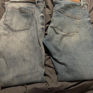 Express Women’s Blue Jeans, 2 pairs, hardly worn.